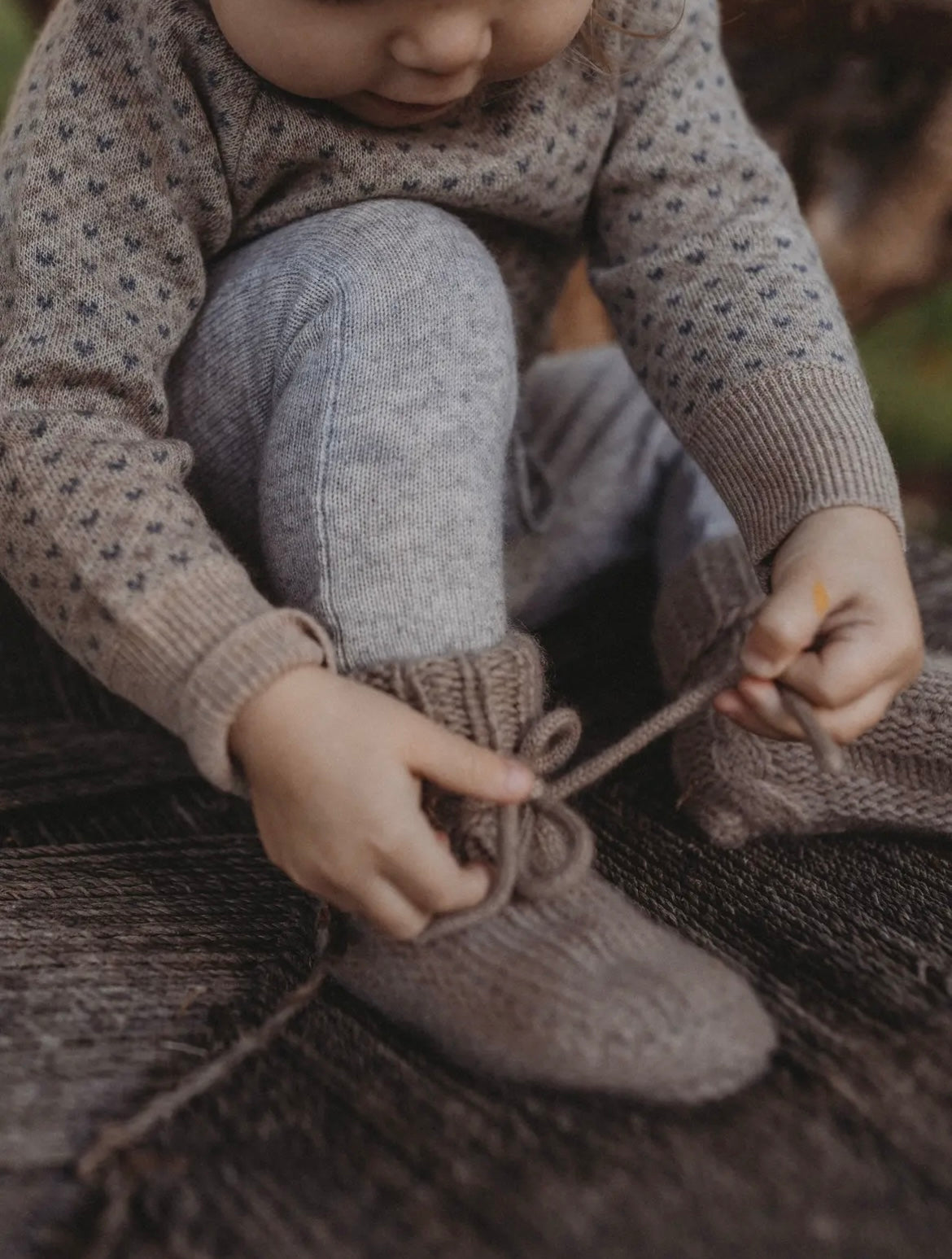 Cashmere Booties | Hazelnut
