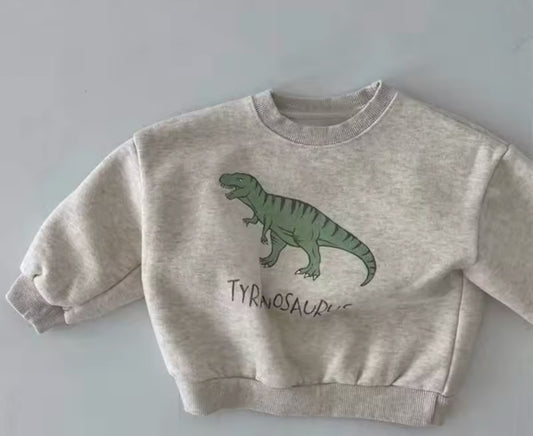 Slouchy Dino Sweat in Stone