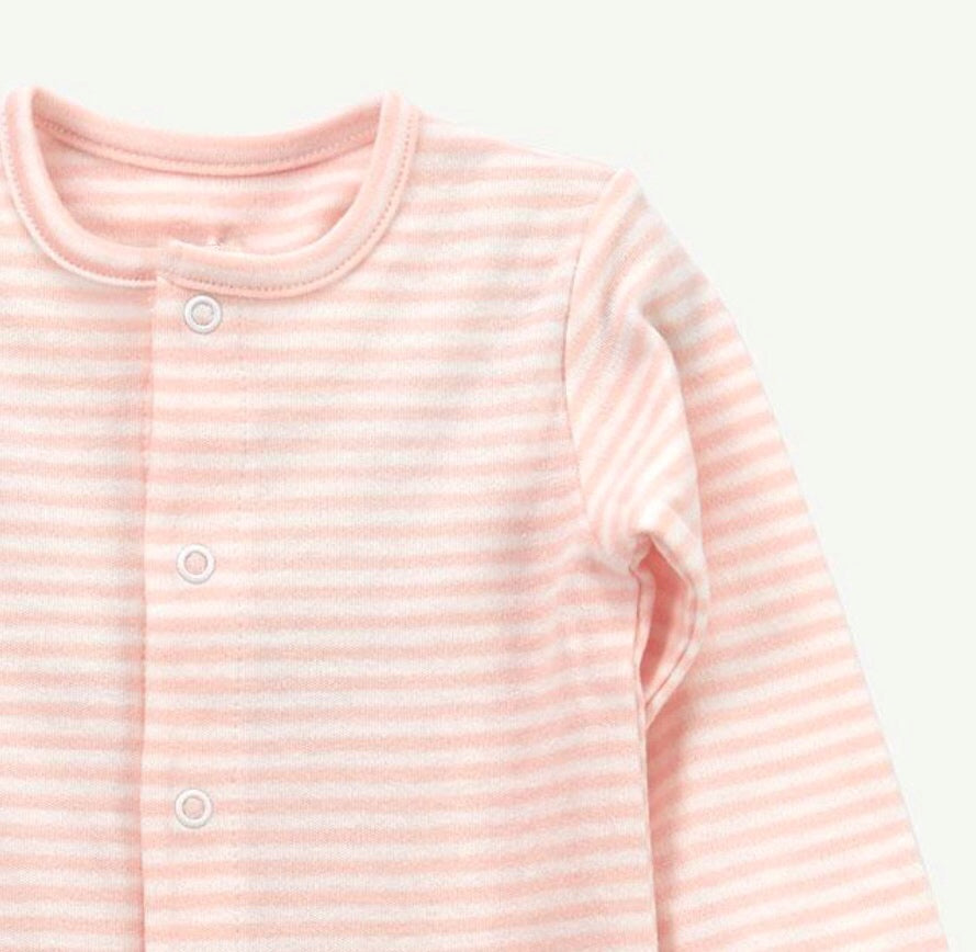 Baby Pink stripe Onesie
