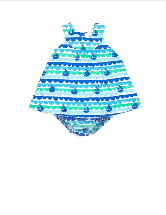 Baby girl Navy Boat dress