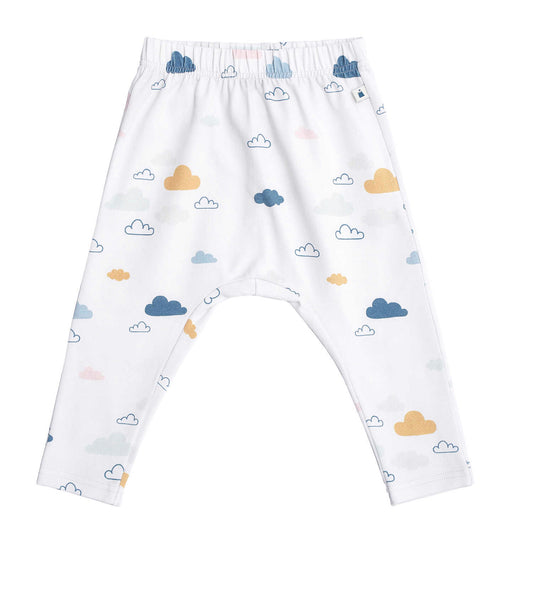Cloud Print Organic Cotton Leggings