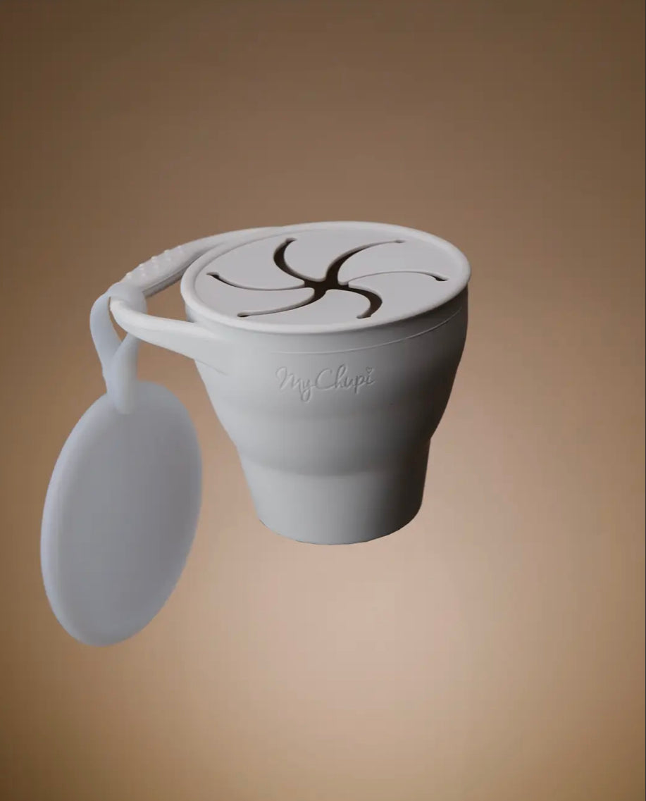 Collapsible Snacking Cups With Clip On Lid