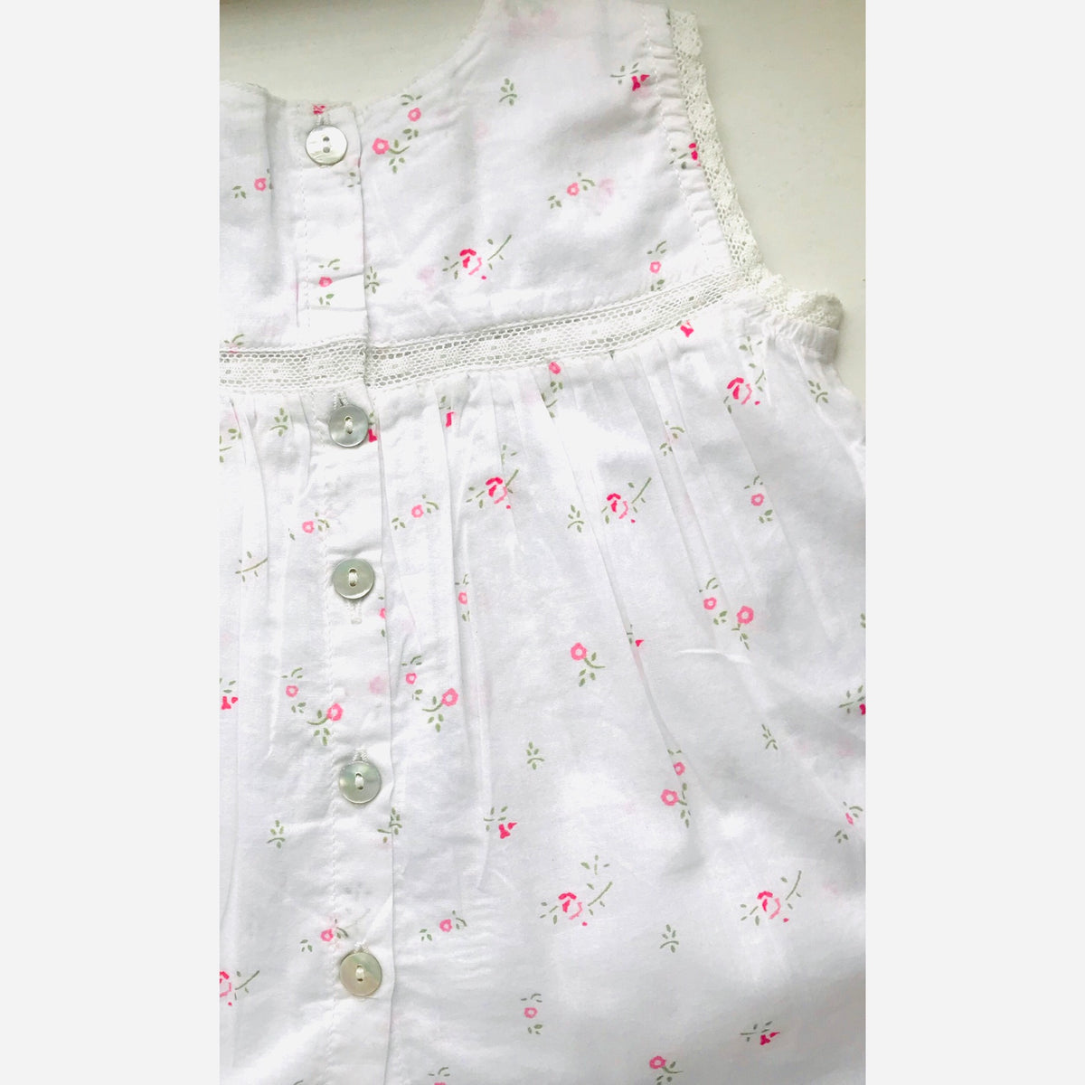 WHITE FLOREL DRESS SET