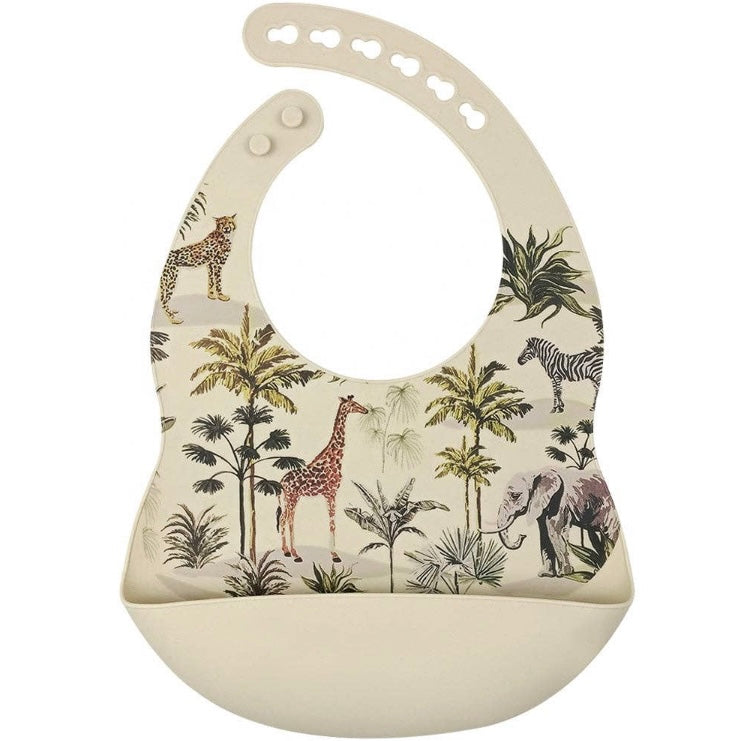 Jungle Silicon Bib