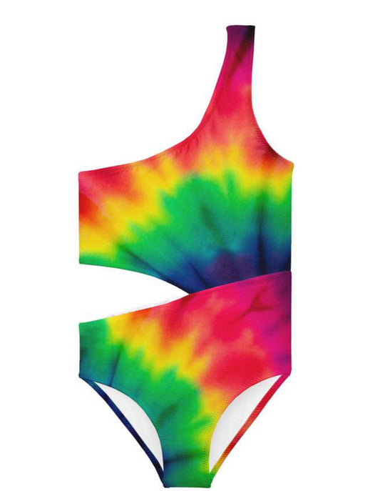 ColourBurst Side Cut Out SwimSuit